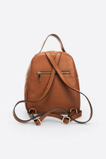 PAOLA leather backpack - Cognac