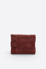 HAILEY Leather Crossbody Bag - Bordo