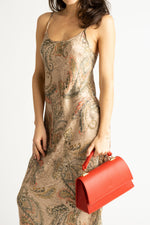 ASTRID leather top handle bag - Red