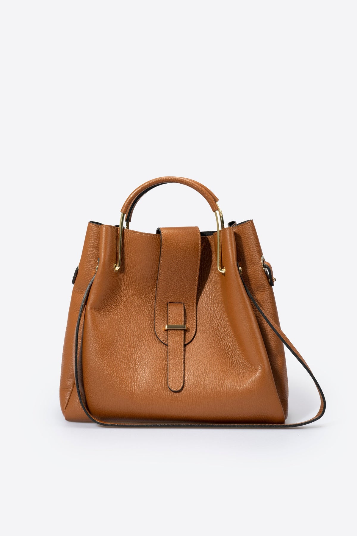 Delmira Italian Leather Top Handle Bag