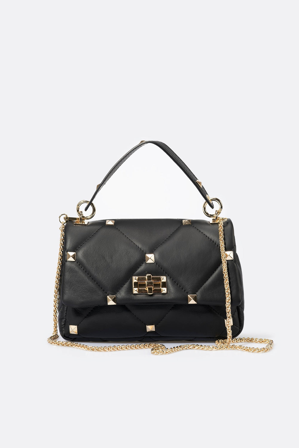 Merovia Italian Leather Top Handle Bag