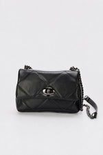 SIELLA Leather Shoulder Bag - Black