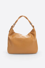 NORA leather shoulder bag - Cognac