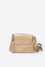 ASTER Leather Crossbody Bag - Taupe