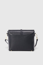 FREYA leather crossbody bag - Black