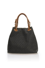 ARIA suede tote bag - Dark Green