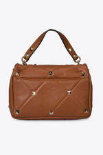 KYLIE leather top handle bag - Cuoio