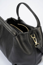 MAYA leather top handle bag - Nero