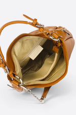 UMA leather top handle bag - Cognac