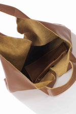 ARINA leather tote bag - Cuoio