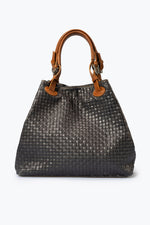 ARIA suede tote bag - Dark Brown