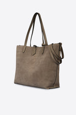 ODETTE suede tote bag - Fango