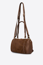 NOOR leather bowling bag - Brown