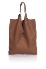 ARINA leather tote bag - Cuoio