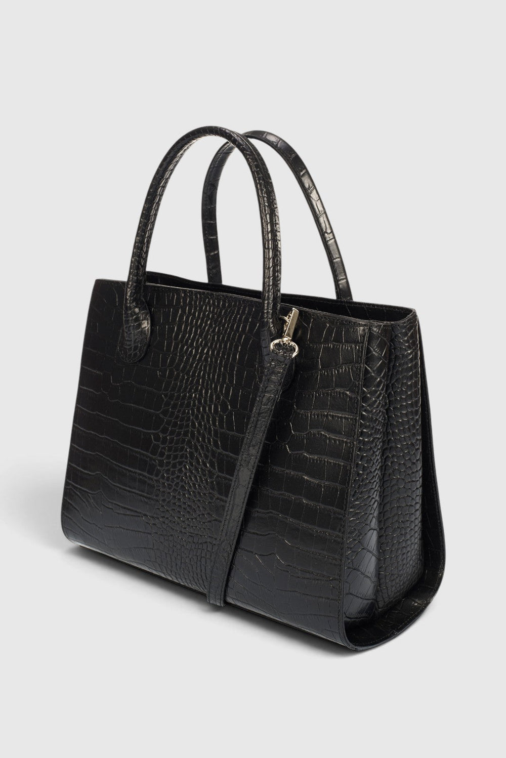 Pavella Italian Leather Top Handle Bag