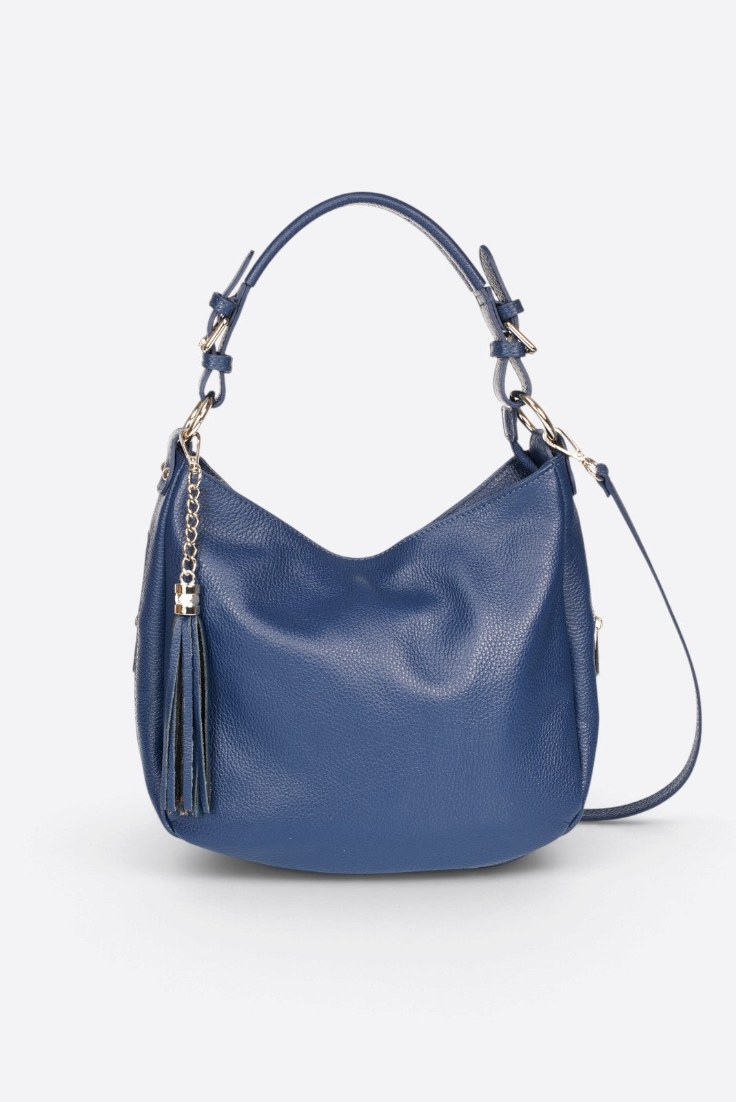 UMA Leather Top Handle Bag - Blue
