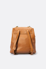 CORA leather backpack - Cognac
