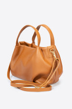 MAYA leather top handle bag - Cuoio