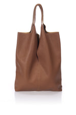 ARINA Leather Tote Bag - Cuoio