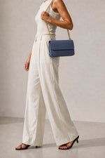 CALLIE leather crossbody bag - Blue