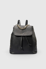 CORA Leather Backpack - Black