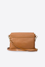 MAISIE leather crossbody bag - Cognac