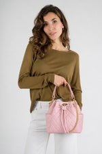 TILLY SMALL leather top handle bag - Rosa