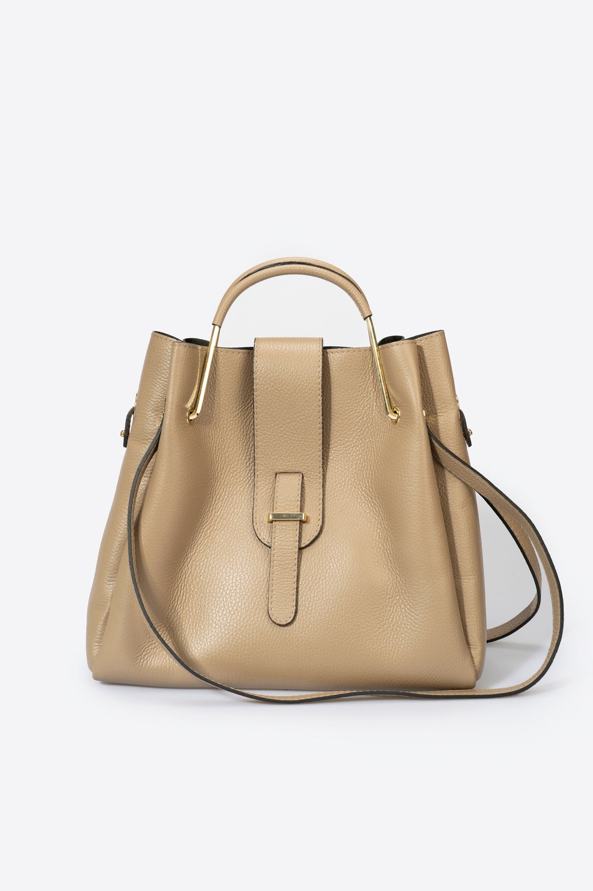 Delmira Italian Leather Top Handle Bag