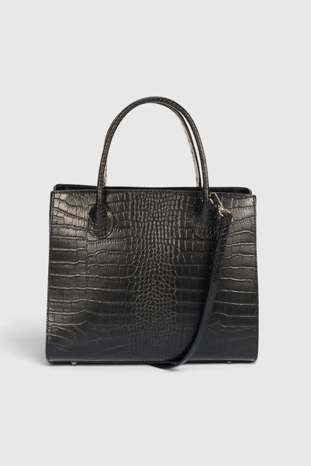 Pavella Italian Leather Top Handle Bag