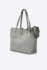 ODETTE suede tote bag - Grey