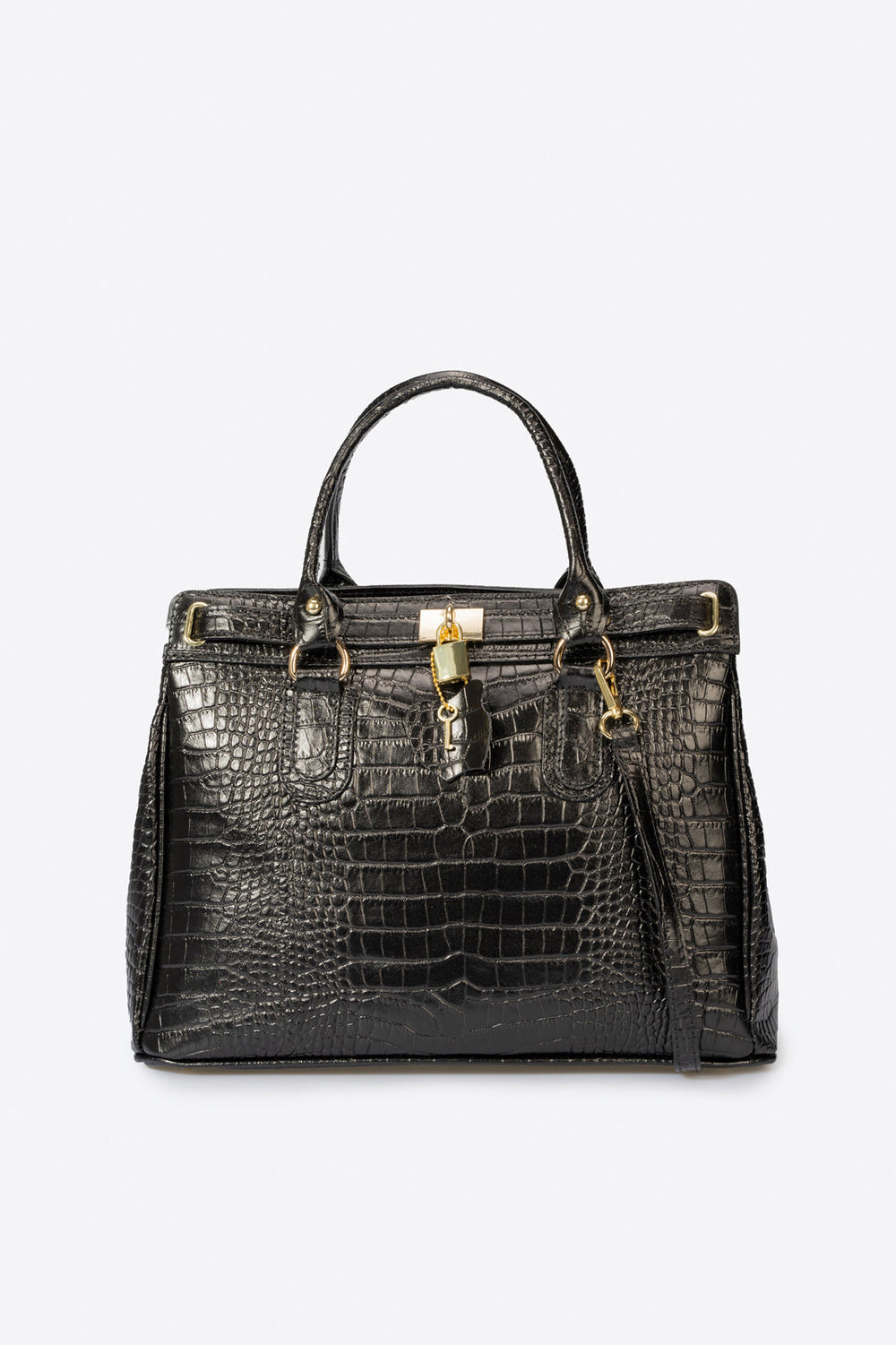 Celmira Italian Leather Top Handle Bag