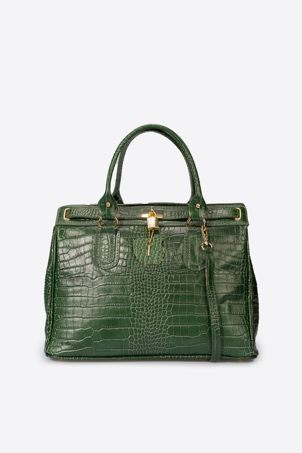 Celmira Italian Leather Top Handle Bag