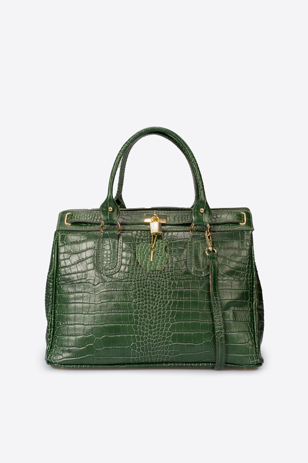 Celmira Italian Leather Top Handle Bag