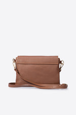MAISIE leather crossbody bag - Brown
