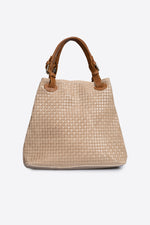 ARIA suede tote bag - Taupe