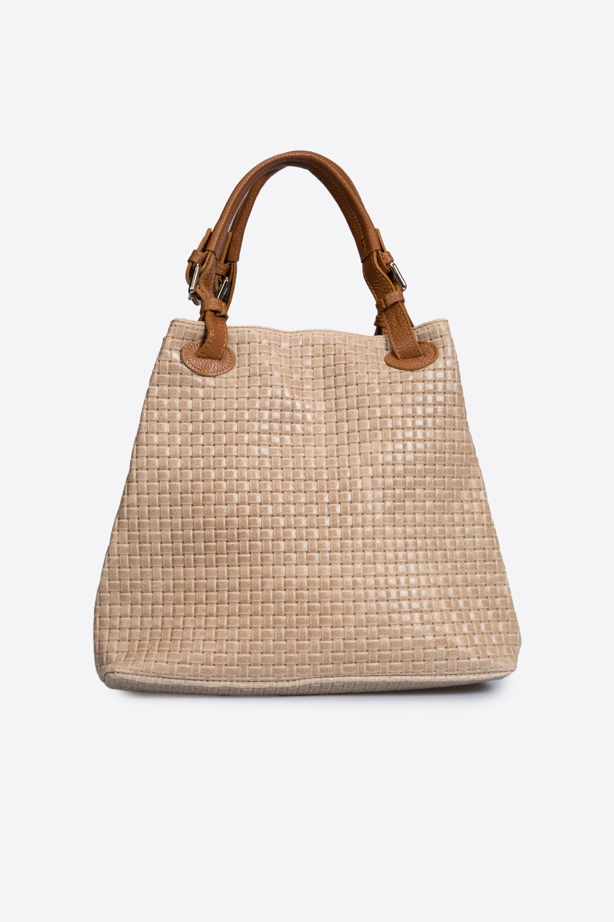ARIA suede tote bag - Taupe