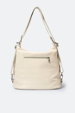 CORDELIA leather backpack - Taupe
