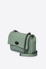 SIELLA leather shoulder bag - Menta