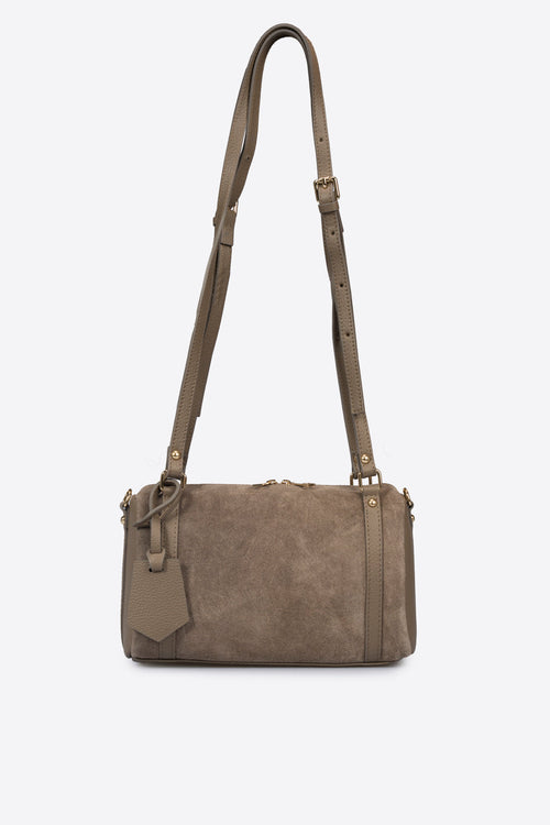 NOOR Leather Bowling Bag - Taupe