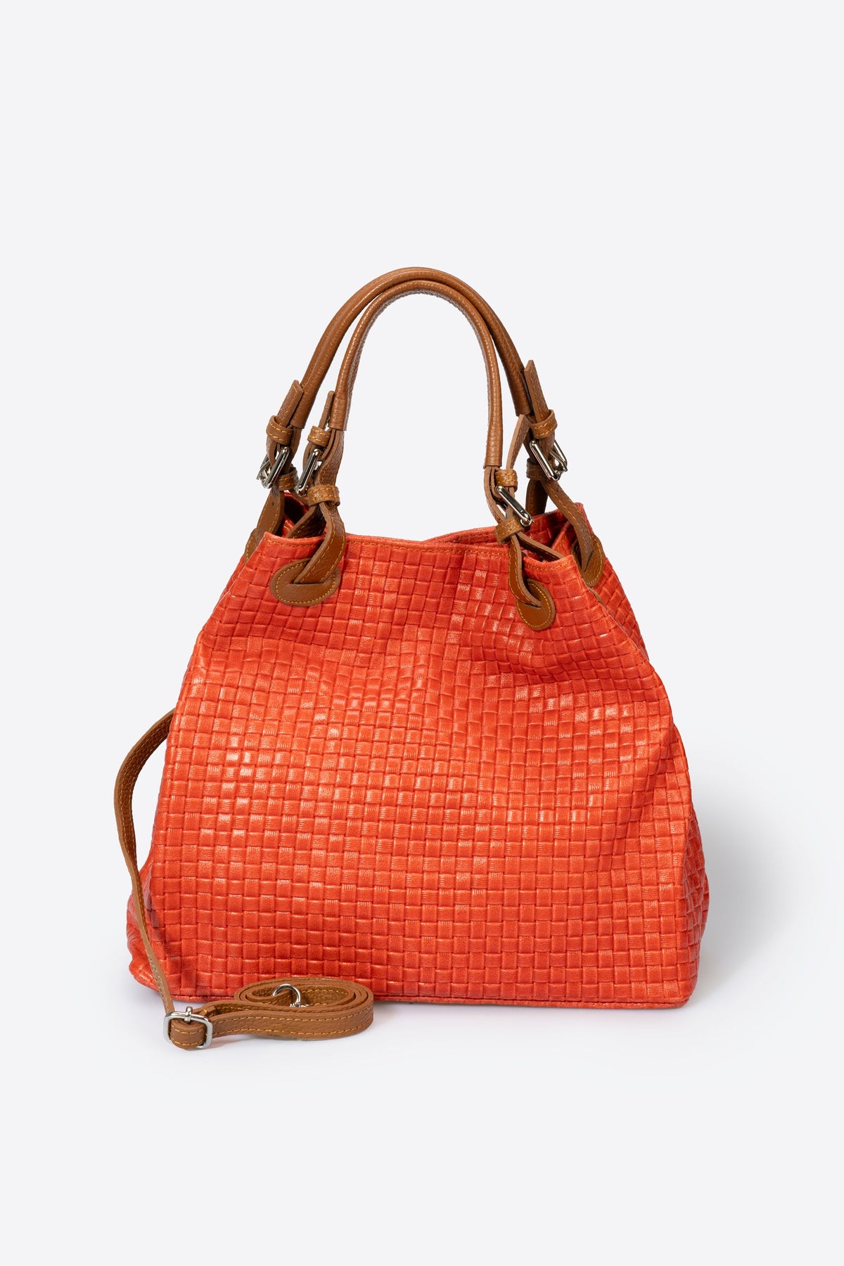 ARIA Leather Tote Bag - Red