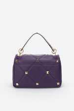 KYLIE leather top handle bag - Purple