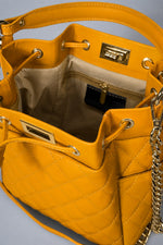 TILLY SMALL leather top handle bag - Golden