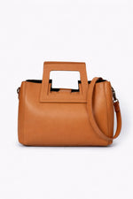 ANTHEA Leather Top Handle Bag - Cuoio