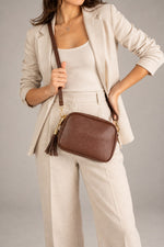 EBE leather crossbody bag - Brown