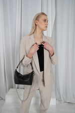 Soft Leather Baguette Handbag Selena